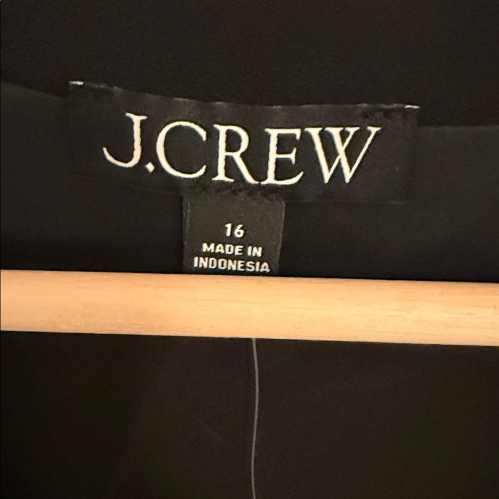 NWT!  J. Crew Black Vest Lined - Picture 2 of 8